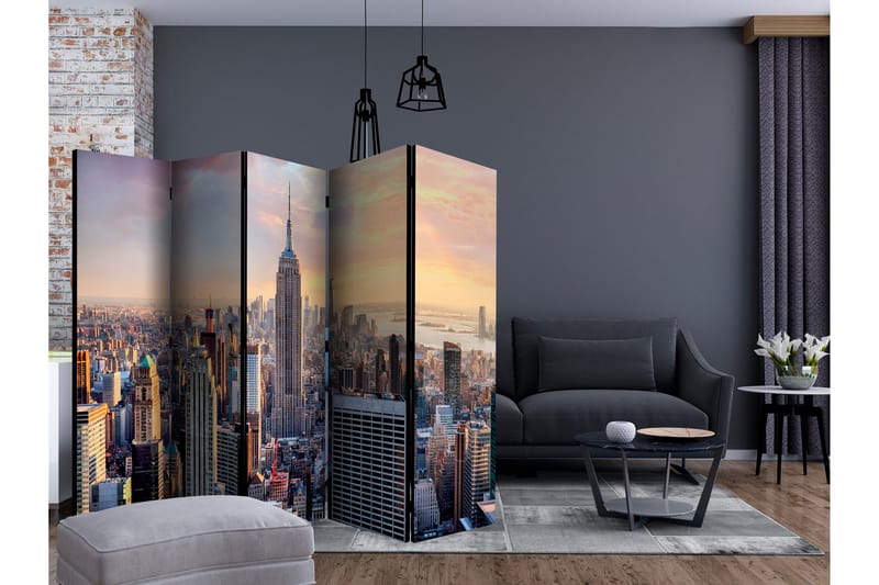 Rumsavdelare - Sunny Metropolis II 225x172 - Artgeist sp. z o. o. - Inredning - Rumsavdelare - Vikskärm