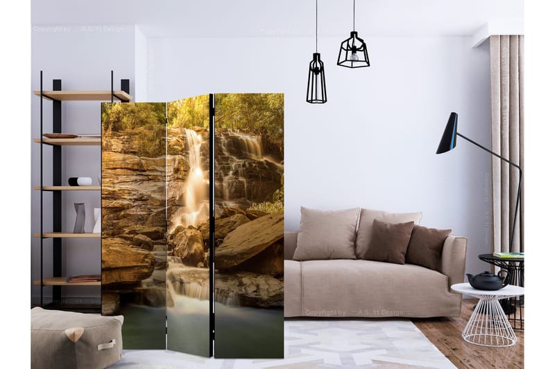 Rumsavdelare - Sunny Waterfall 135x172 - Artgeist sp. z o. o. - Inredning - Rumsavdelare - Vikskärm