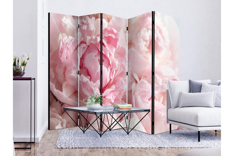 Rumsavdelare Sweet Peonies II 225x172 cm - Artgeist sp. z o. o. - Inredning - Rumsavdelare - Vikskärm