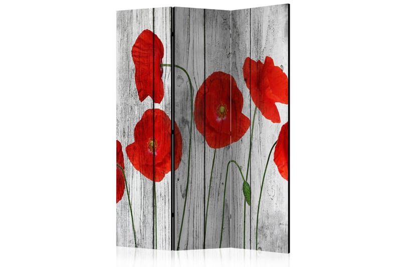 Rumsavdelare - Tale of Red Poppies 135x172 - Artgeist sp. z o. o. - Inredning - Rumsavdelare - Vikskärm