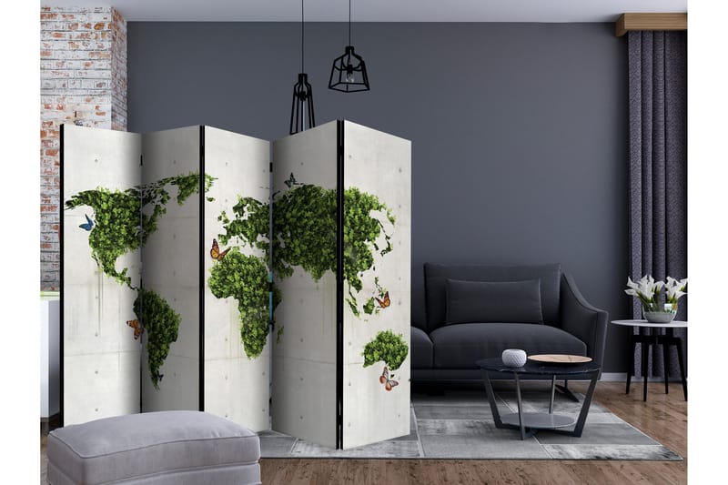 Rumsavdelare - The butterfly garden II 225x172 - Artgeist sp. z o. o. - Inredning - Rumsavdelare - Vikskärm