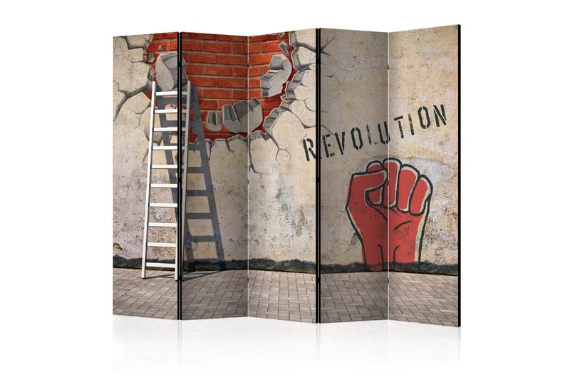 Rumsavdelare - The invisible hand revolution 225x172 - Artgeist sp. z o. o. - Inredning - Rumsavdelare - Vikskärm