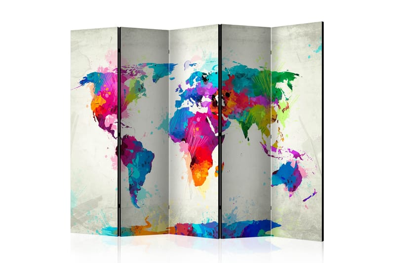 Rumsavdelare - The map of happiness II 225x172 - Artgeist sp. z o. o. - Inredning - Rumsavdelare - Vikskärm