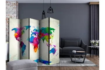 Rumsavdelare - The map of happiness II 225x172 - Artgeist sp. z o. o. - Inredning - Rumsavdelare - Vikskärm