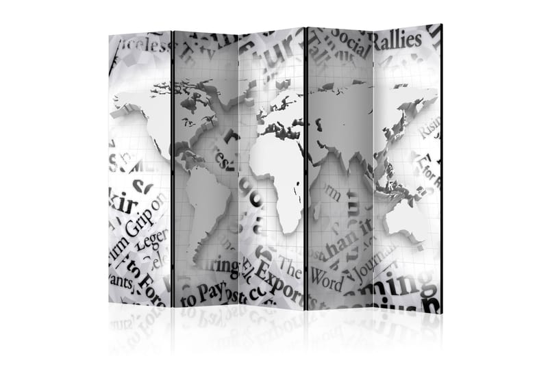 Rumsavdelare - The world of newspapers II 225x172 - Artgeist sp. z o. o. - Inredning - Rumsavdelare - Vikskärm