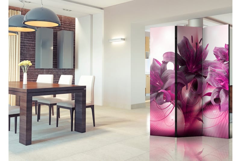 Rumsavdelare The Purple Flame 135x172 - Artgeist sp. z o. o. - Inredning - Rumsavdelare - Vikskärm