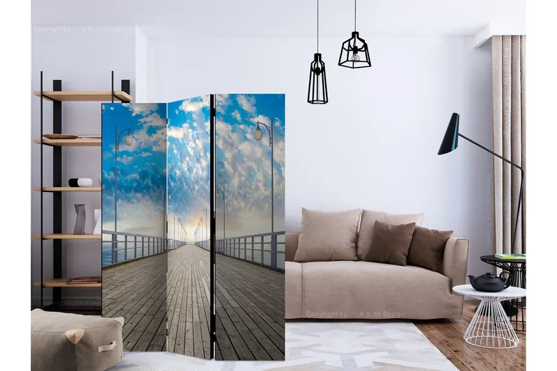 Rumsavdelare - The  pier 135x172 - Artgeist sp. z o. o. - Inredning - Rumsavdelare - Vikskärm