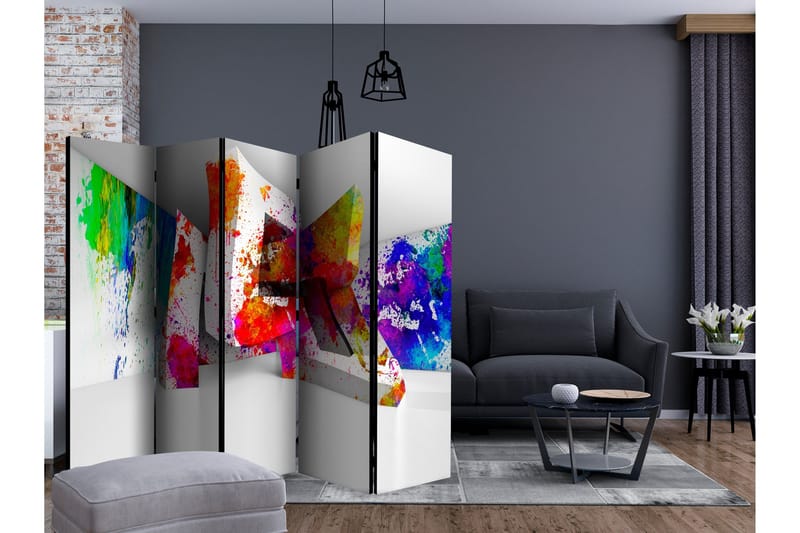 Rumsavdelare - Three-dimensional Shapes II 225x172 - Artgeist sp. z o. o. - Inredning - Rumsavdelare - Vikskärm