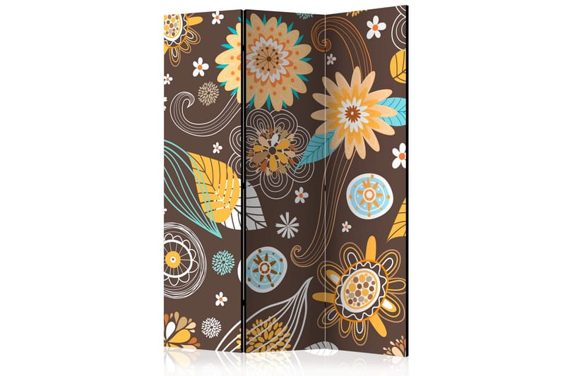 Rumsavdelare - Transparent flowers 135x172, Artgeist sp. z o. o.