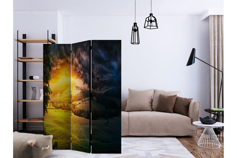 Rumsavdelare Twilight over the Valley 135x172 cm - Artgeist sp. z o. o. - Inredning - Rumsavdelare - Vikskärm