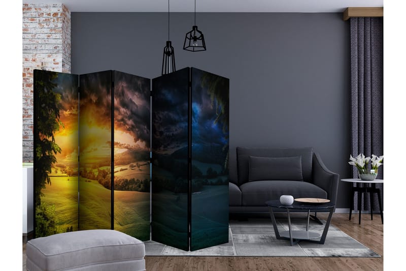 Rumsavdelare Twilight over the Valley II 225x172 cm - Artgeist sp. z o. o. - Inredning - Rumsavdelare - Vikskärm