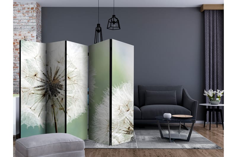 Rumsavdelare - Two dandelions II 225x172 - Artgeist sp. z o. o. - Inredning - Rumsavdelare - Vikskärm