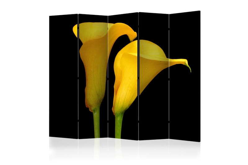 Rumsavdelare - Two yellow calla flowers 225x172, Artgeist sp. z o. o.