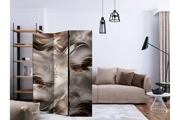 Rumsavdelare - Umber Waves 135x172 - Artgeist sp. z o. o. - Inredning - Rumsavdelare - Vikskärm