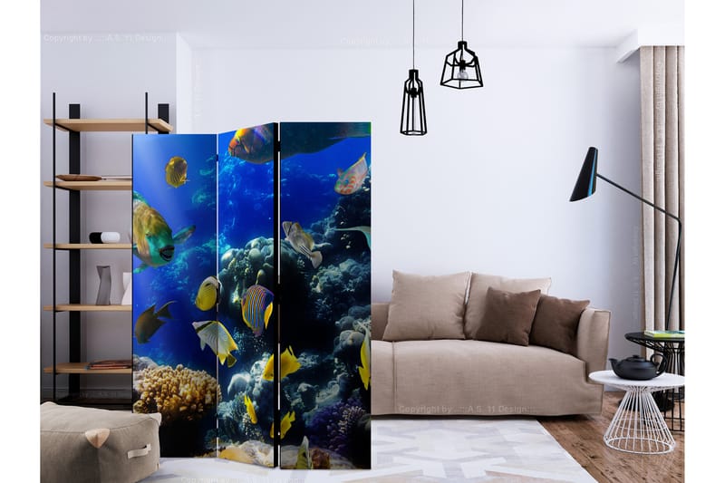 Rumsavdelare Underwater Adventure 135x172 cm - Artgeist sp. z o. o. - Inredning - Rumsavdelare - Vikskärm
