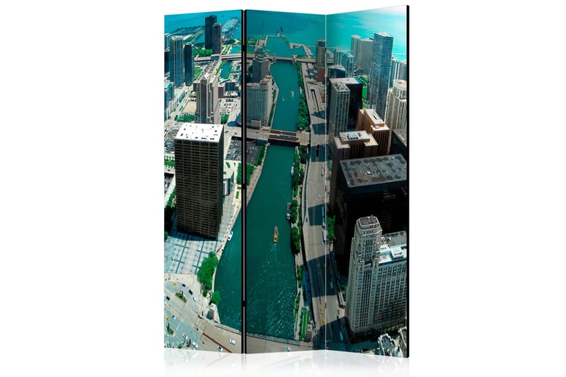 Rumsavdelare - Urban architecture of Chicago 135x172 - Artgeist sp. z o. o. - Inredning - Rumsavdelare - Vikskärm