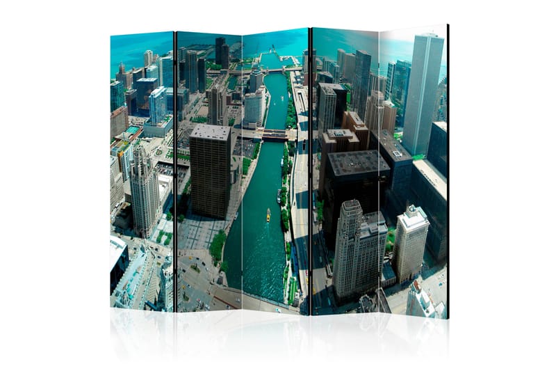 Rumsavdelare - Urban architecture of Chicago II 225x172 - Artgeist sp. z o. o. - Inredning - Rumsavdelare - Vikskärm