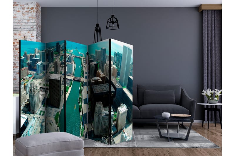 Rumsavdelare - Urban architecture of Chicago II 225x172 - Artgeist sp. z o. o. - Inredning - Rumsavdelare - Vikskärm