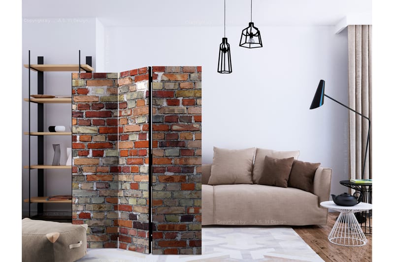 Rumsavdelare - Urban Brick 135x172 - Artgeist sp. z o. o. - Inredning - Rumsavdelare - Vikskärm