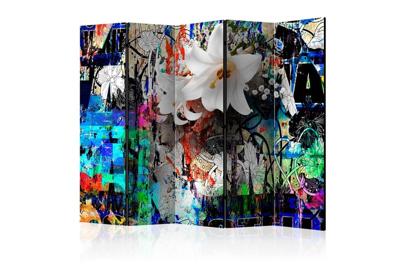 Rumsavdelare - Urban Lily II 225x172 - Artgeist sp. z o. o. - Inredning - Rumsavdelare - Vikskärm