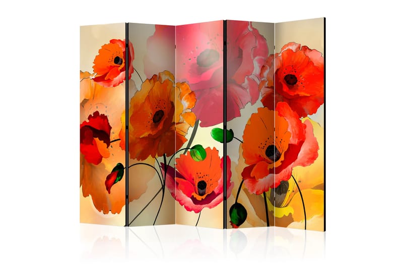 Rumsavdelare Velvet Poppies 225x172 - Artgeist sp. z o. o. - Inredning - Rumsavdelare - Vikskärm