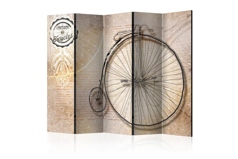 Rumsavdelare - Vintage bicycles - sepia II 225x172, Artgeist sp. z o. o.