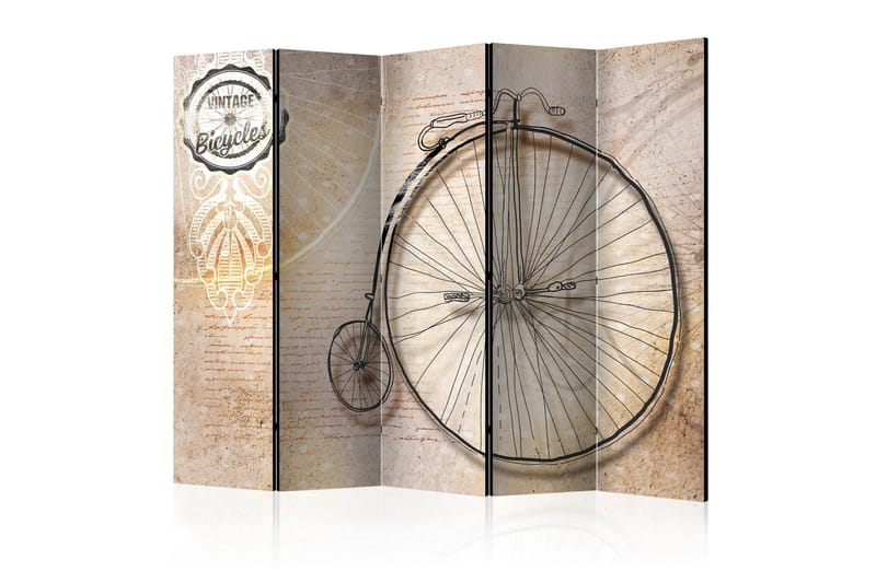 Rumsavdelare - Vintage bicycles - sepia II 225x172, Artgeist sp. z o. o.