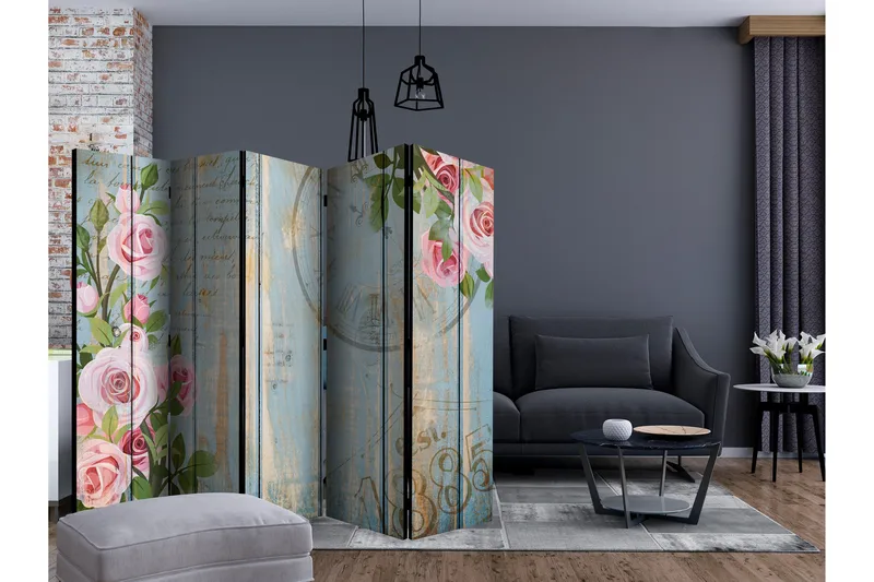 Rumsavdelare - Vintage garden II 225x172 - Artgeist sp. z o. o. - Inredning - Rumsavdelare - Vikskärm