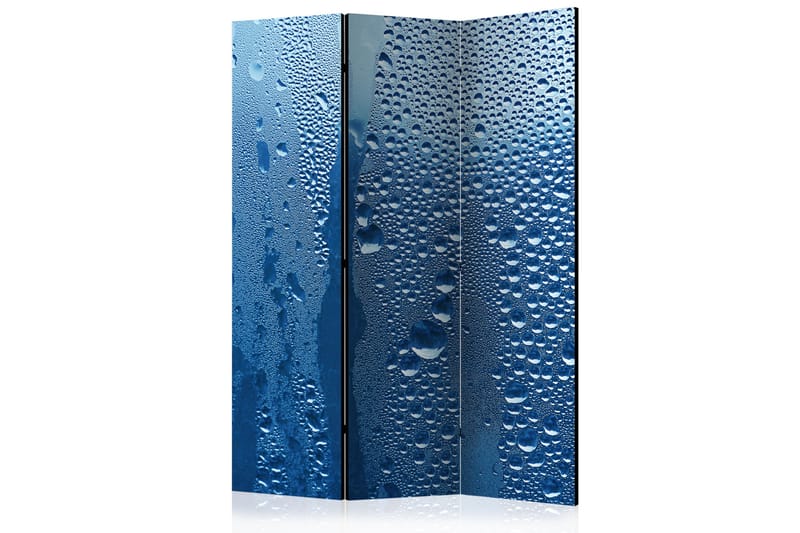 Rumsavdelare - Water drops on blue glass 135x172 - Artgeist sp. z o. o. - Inredning - Rumsavdelare - Vikskärm