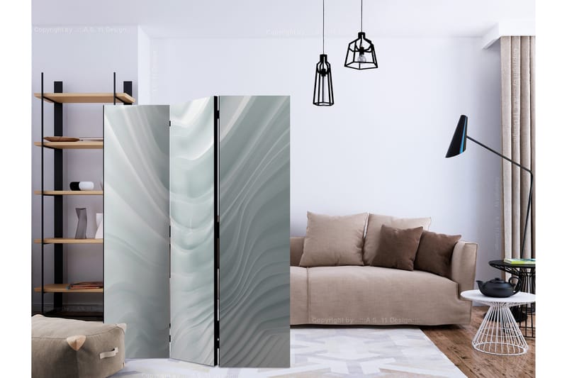 Rumsavdelare - Waving White 135x172 - Artgeist sp. z o. o. - Inredning - Rumsavdelare - Vikskärm