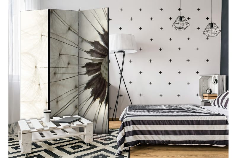 Rumsavdelare White Dandelion 135x172 - Artgeist sp. z o. o. - Inredning - Rumsavdelare - Vikskärm