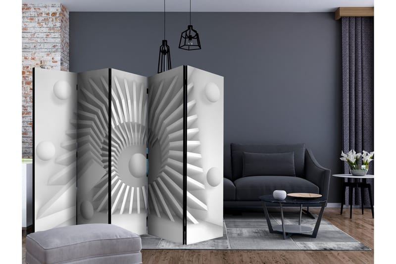 Rumsavdelare - White jigsaw II 225x172 - Artgeist sp. z o. o. - Inredning - Rumsavdelare - Vikskärm