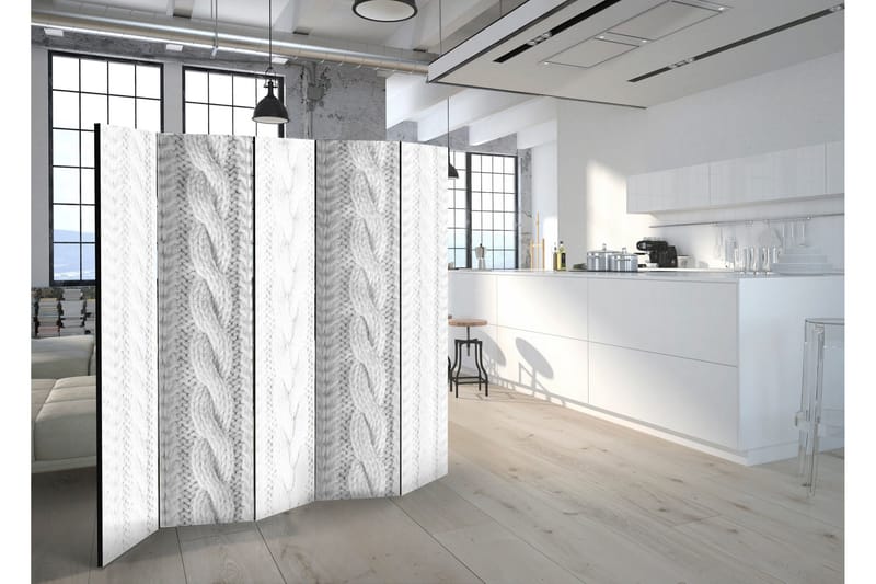 Rumsavdelare White Knit 225x172 - Artgeist sp. z o. o. - Inredning - Rumsavdelare - Vikskärm