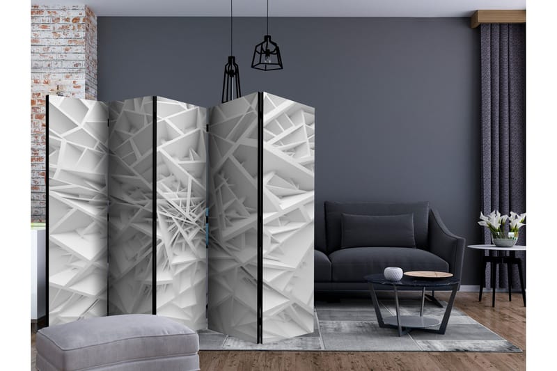 Rumsavdelare - White Spider's Web II 225x172 - Artgeist sp. z o. o. - Inredning - Rumsavdelare - Vikskärm