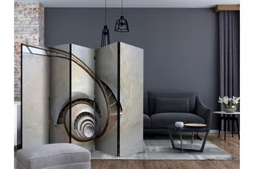 Rumsavdelare - White spiral stairs II 225x172 - Artgeist sp. z o. o. - Inredning - Rumsavdelare - Vikskärm