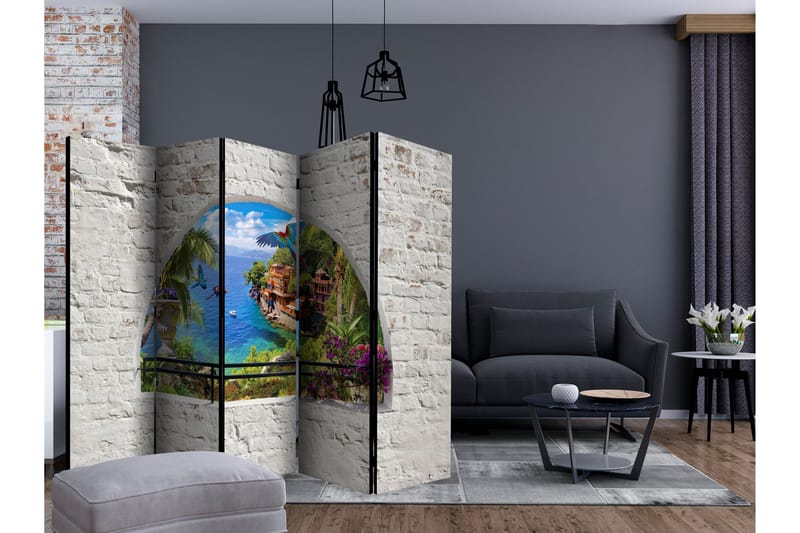 Rumsavdelare - Window in Paradise II 225x172 - Artgeist sp. z o. o. - Inredning - Rumsavdelare - Vikskärm
