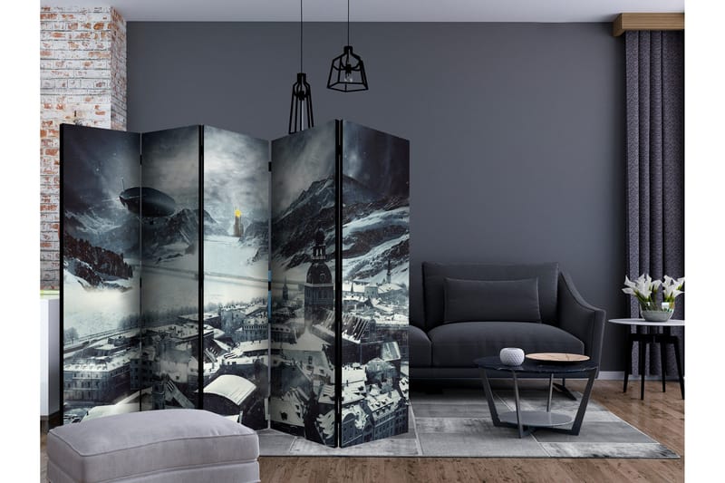 Rumsavdelare - Winter in Riga II 225x172 - Artgeist sp. z o. o. - Inredning - Rumsavdelare - Vikskärm