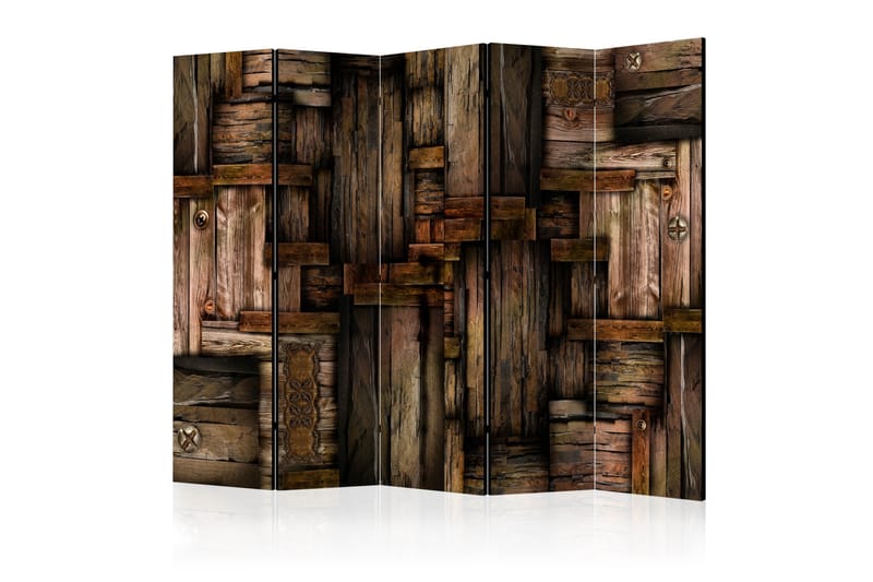 Rumsavdelare Wooden Puzzle II 225x172 cm - Artgeist sp. z o. o. - Inredning - Rumsavdelare - Vikskärm