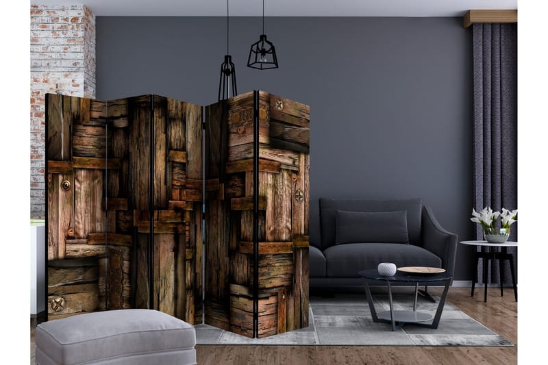 Rumsavdelare Wooden Puzzle II 225x172 cm - Artgeist sp. z o. o. - Inredning - Rumsavdelare - Vikskärm