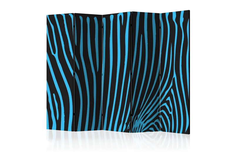 Rumsavdelare Zebra Pattern Turquoise II 225x172 cm, Artgeist sp. z o. o.