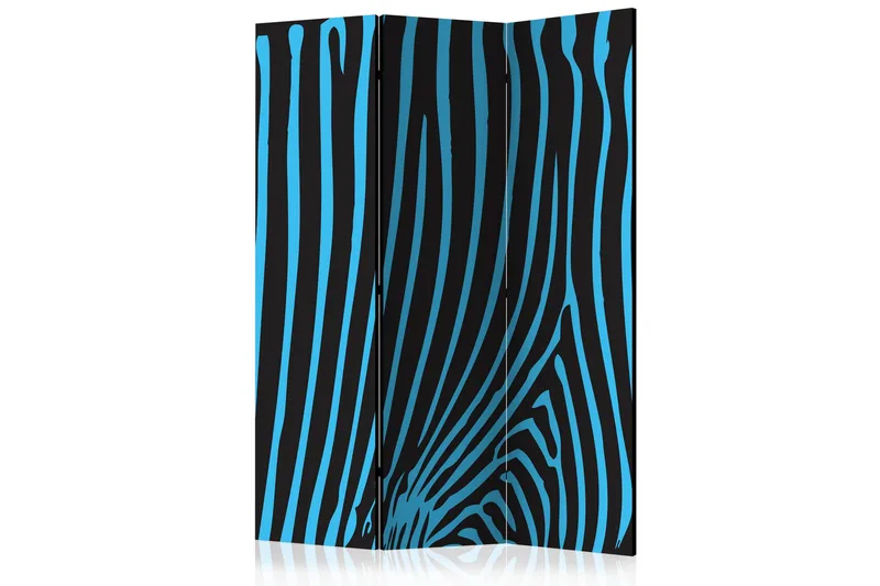 Rumsavdelare Zebra Pattern Turquoise 135x172 cm, Artgeist sp. z o. o.