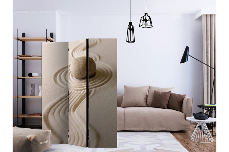 Rumsavdelare - Zen: Balance 135x172 - Artgeist sp. z o. o. - Inredning - Rumsavdelare - Vikskärm