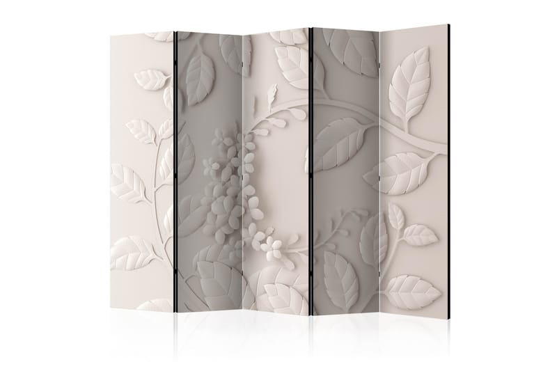 Rumsavdelare Paper Flowers Cream II 225x172 cm - Artgeist sp. z o. o. - Inredning - Rumsavdelare - Vikskärm