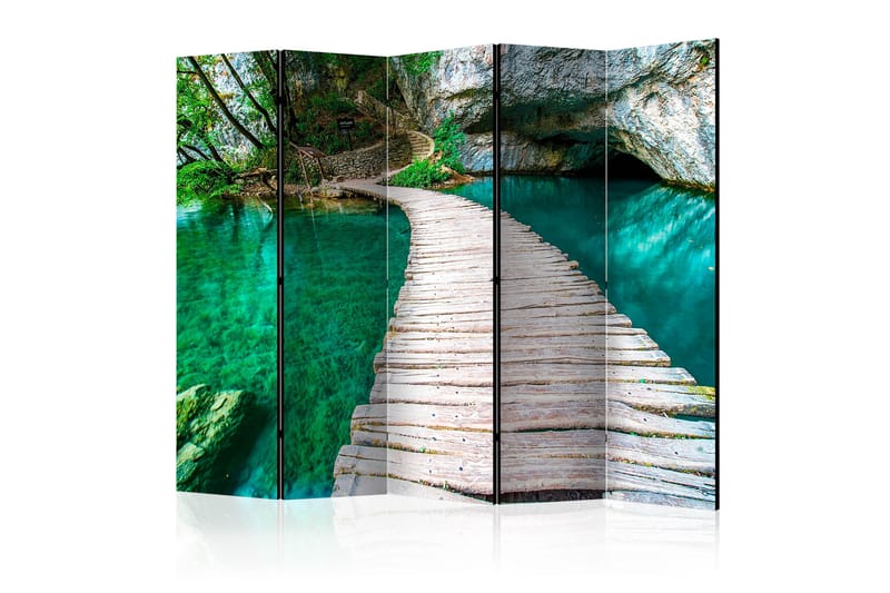 Rumsavdelare Plitvice Lakes National Park  225x172 cm - Artgeist sp. z o. o. - Vikskärm - Rumsavdelare
