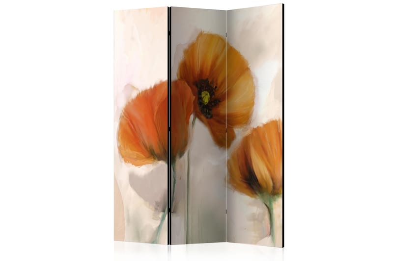 Rumsavdelare Poppies - Vintage 135x172 cm - Artgeist sp. z o. o. - Vikskärm - Rumsavdelare