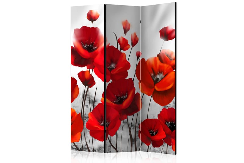 Rumsavdelare Poppies in the Moonlight 135x172 cm - Artgeist sp. z o. o. - Inredning - Rumsavdelare - Vikskärm