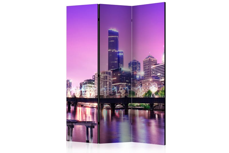 Rumsavdelare Purple Melbourne 135x172 cm - Artgeist sp. z o. o. - Vikskärm - Rumsavdelare