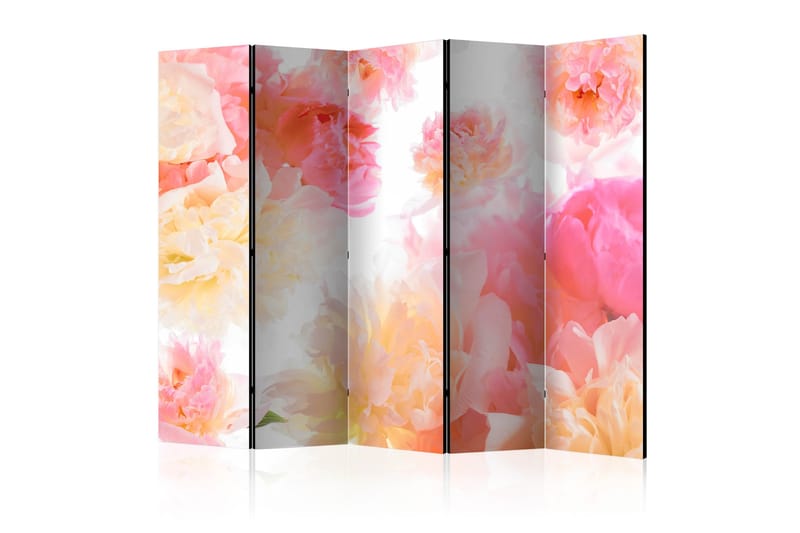 Rumsavdelare - Pastel peonies II 225x172 - Artgeist sp. z o. o. - Inredning - Rumsavdelare - Vikskärm