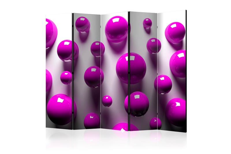 Rumsavdelare - Purple Balls II 225x172 - Artgeist sp. z o. o. - Inredning - Rumsavdelare - Vikskärm