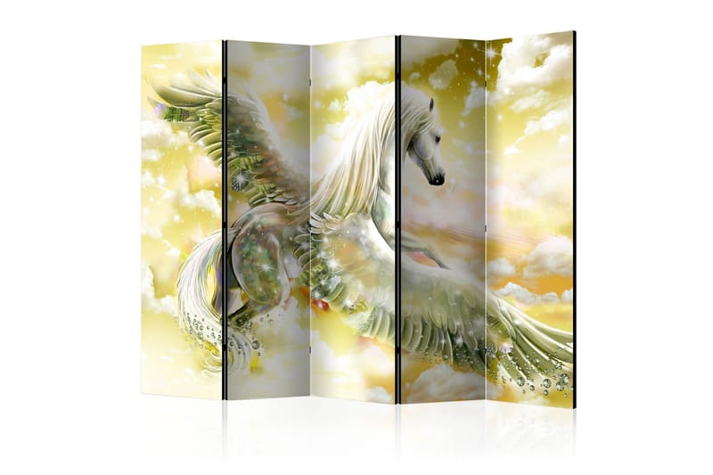 Rumsavdelare - Pegasus (Yellow) II 225x172 - Artgeist sp. z o. o. - Inredning - Rumsavdelare - Vikskärm